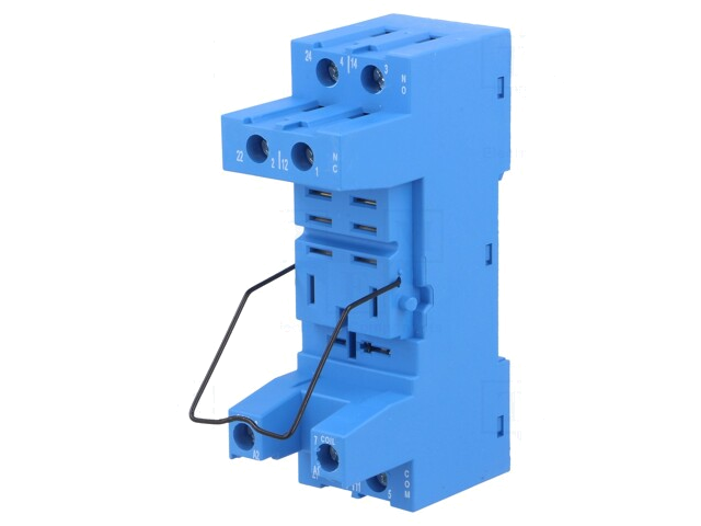 Socket; PIN: 8; 12A; 250VAC; 56.32; op DIN-rail; schroefklemmen Socket; PIN: 8; 12A; 250VAC; 56.32; op DIN-rail; schroefklemmen